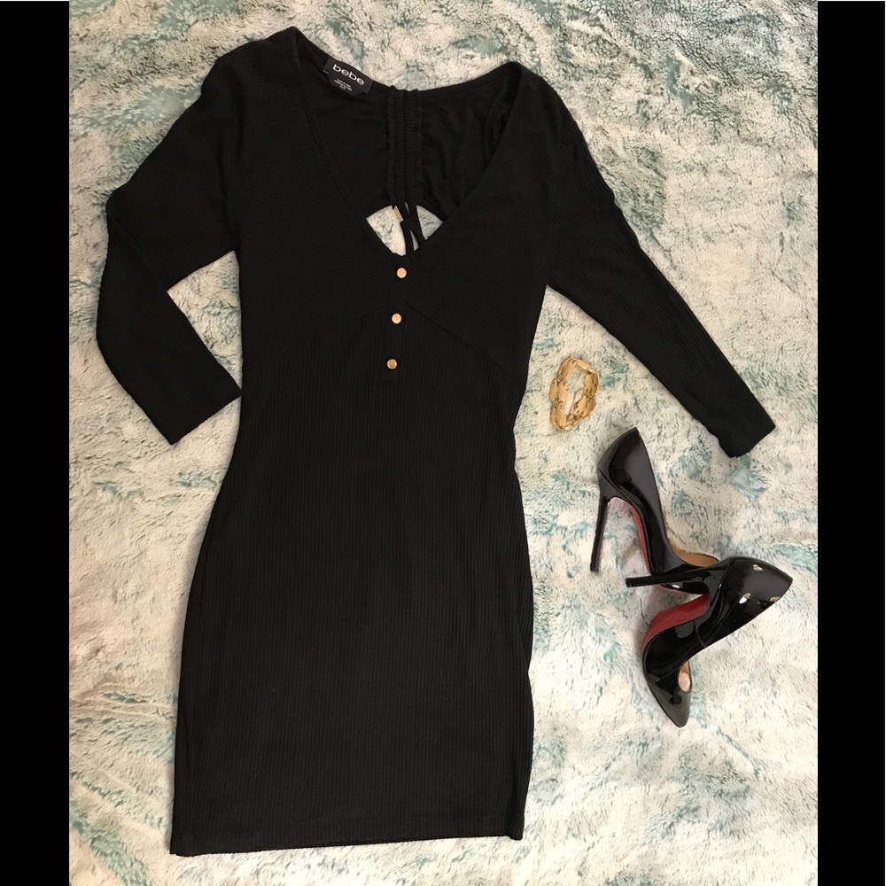 Mini Bebe black dress.